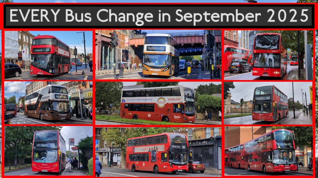 EVERY Bus Change in September 2025! 38, 54, 205, 207, 401, 485, 700, BL1, E9, E10, SL8, SL12 & More