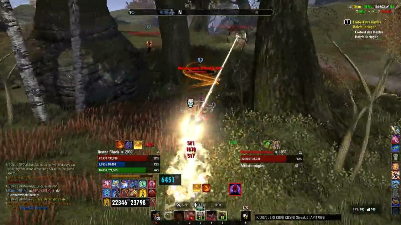 Elder Scrolls  Online  Stam NB solo (setup test )