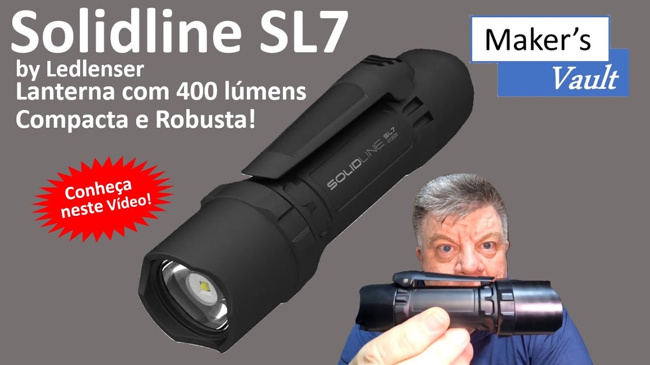 Solidline SL17 by Ledlenser: Lanterna com 400 L&uacute;mens Compacta e Robusta &ndash; Utiliza pilhas comuns!