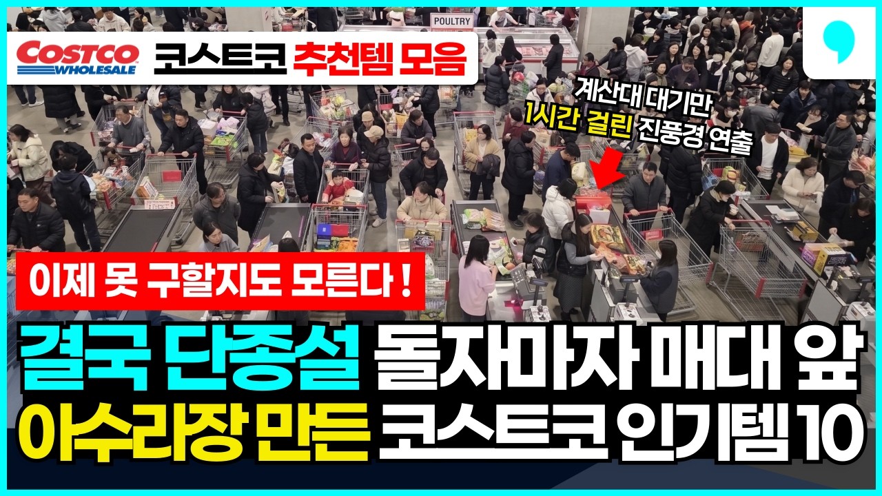 난데없이 단종설로 결국 매대 앞 진풍경을 만들어버린 코스트코 추천템 10가지