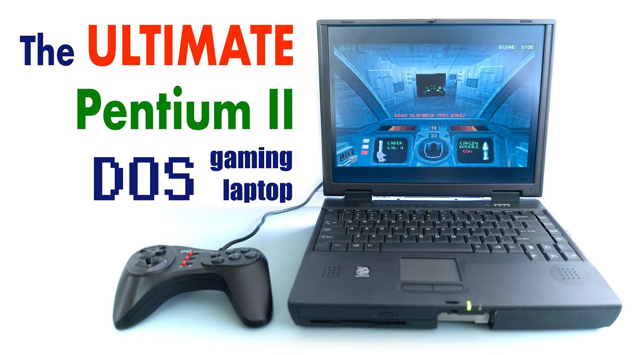 Идеальный ноутбук для ретро-игр на базе Pentium II под MS-DOS — Gateway Solo 9100.
