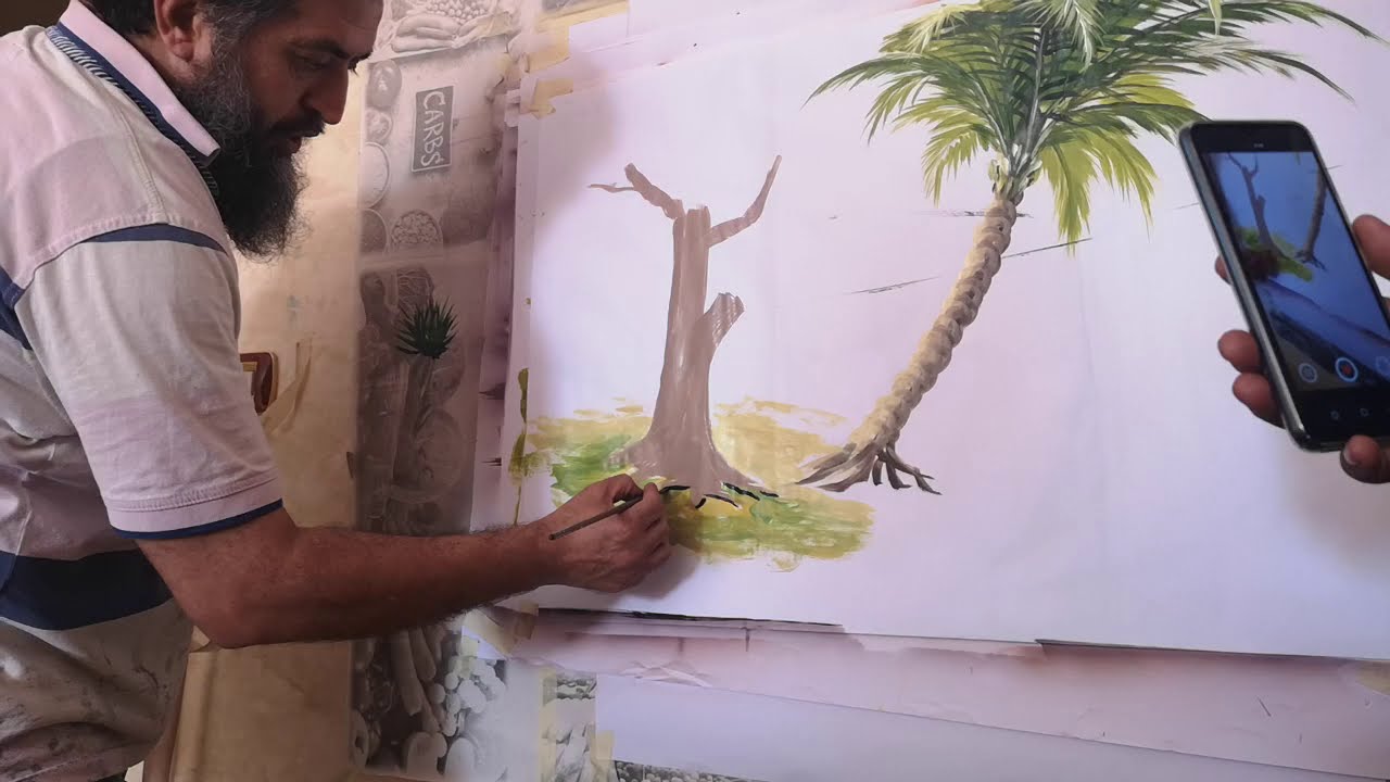 طريقة رسم شجرة بالتفصيل