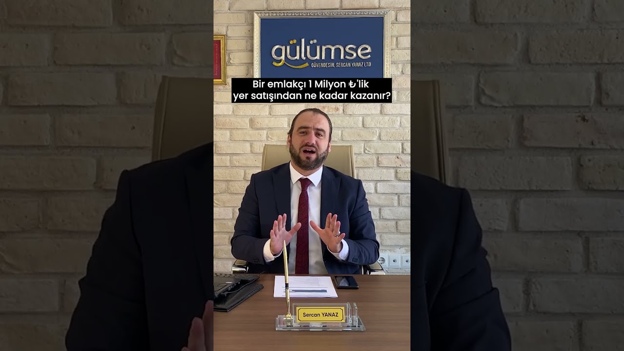 Bir emlak&ccedil;ı 1 Milyon ₺'lik yer satışından ne kadar kazanır? #emlak #gayrimenkul #bursa