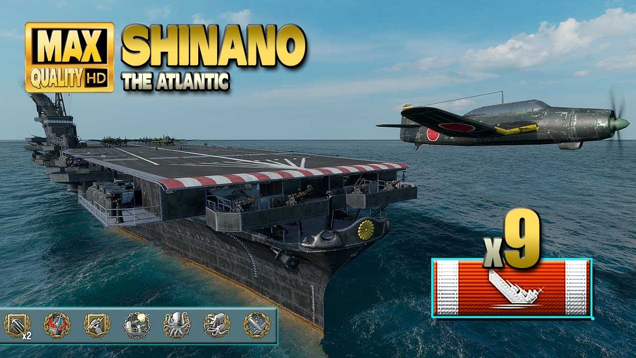 Авианосец Синано играет против времени - World of Warships