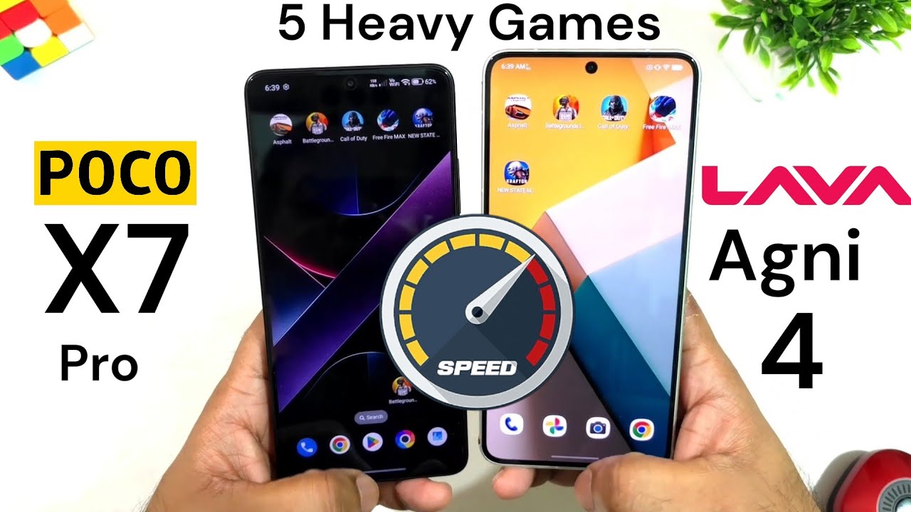 POCO X7 Pro vs LAVA AGNI 4 SpeedTest After Update 🔥🔥🔥 #pocox7pro 