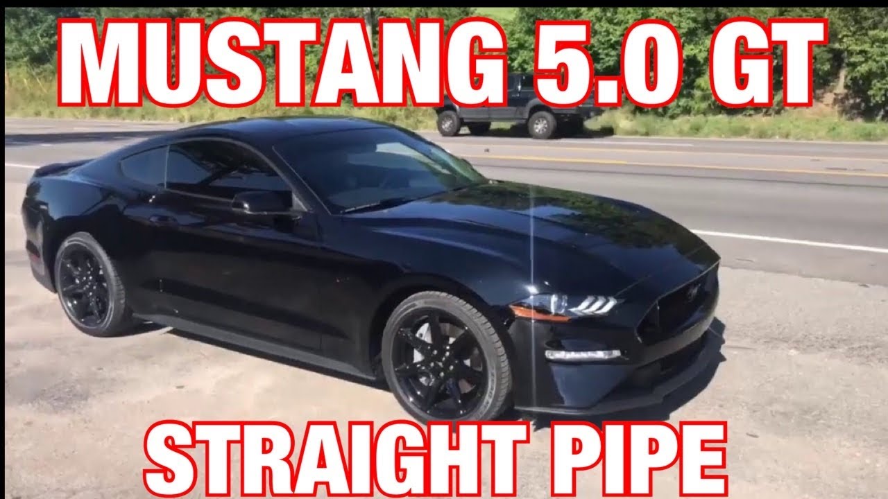 2019 Ford Mustang GT 5.0 DUAL EXHAUST w/ X-Pipe & Straight Pipes!!