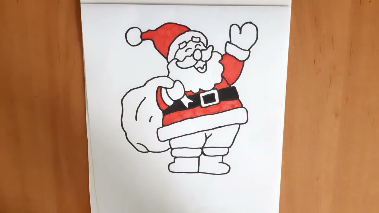 Colouring Santa Claus | Christmas 🎄| Colouring with Markers