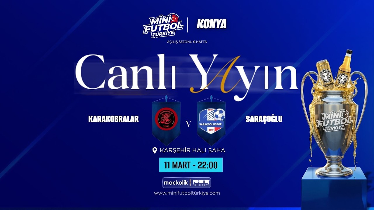 mini futbol konya acılıs sezonu SARAÇOĞLU VS KARAKOBRALAR