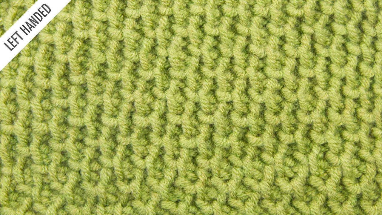 The Tire Tread Stitch:: Tunisian Crochet Stitch #11 :: Left Handed