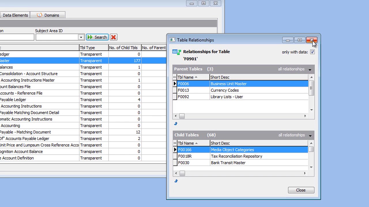 Exploring metadata in a JD Edwards system with Safyr&reg;