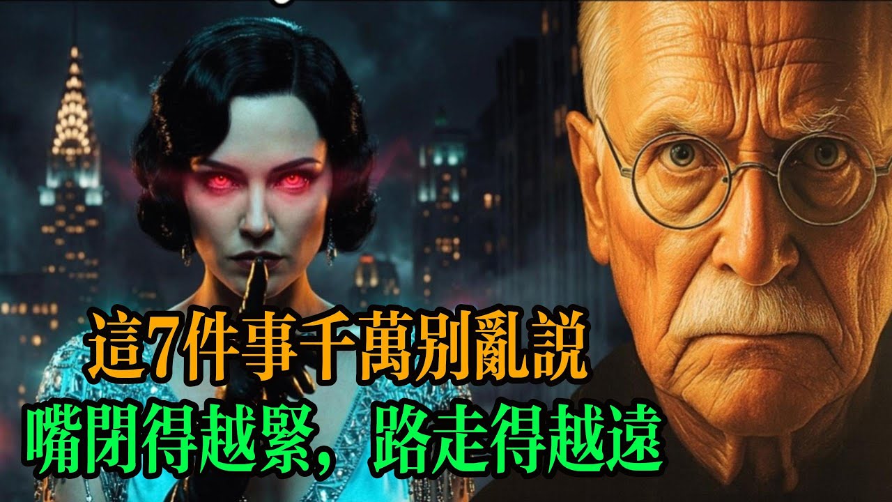 這 7 件事千萬別亂說，嘴閉得越緊，路走得越遠。#心理学 #心理 #心理學