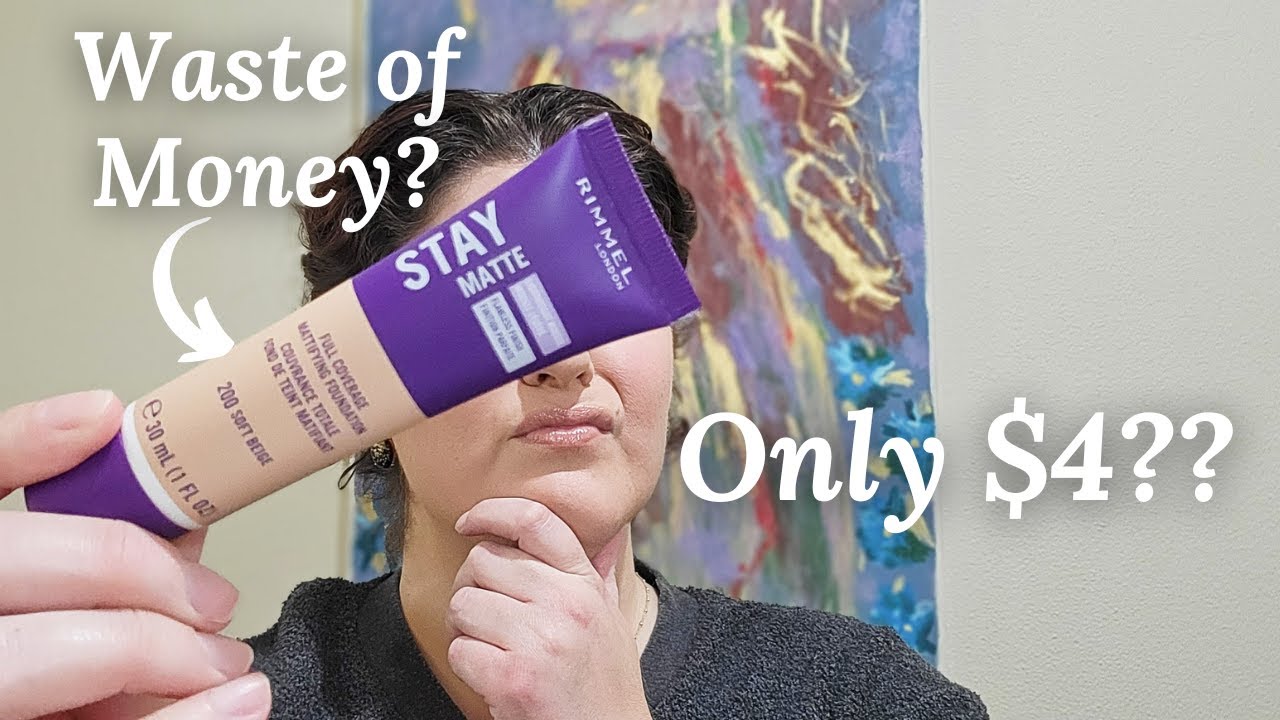 Is This The BEST Drugstore Foundation? / Review of Rimmel's Stay Matte Foundation