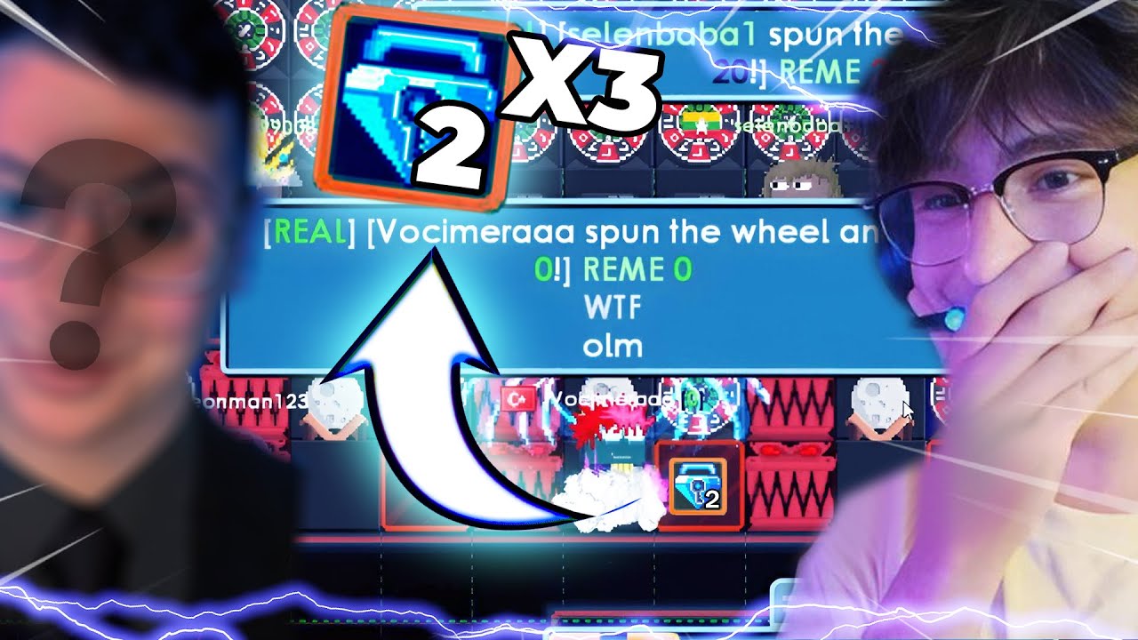 ÜNLÜ YOUTUBER'A DONUMU KAYBETTİM! | GERGİN ANLAR! | - Growtopia Casino Türkçe