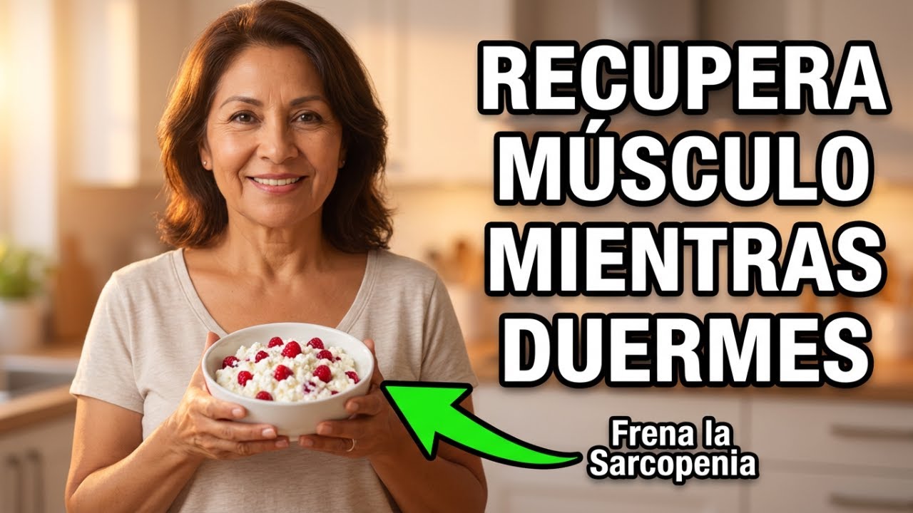 La Cena de 3 Ingredientes Que FRENA la Sarcopenia Mientras Duermes