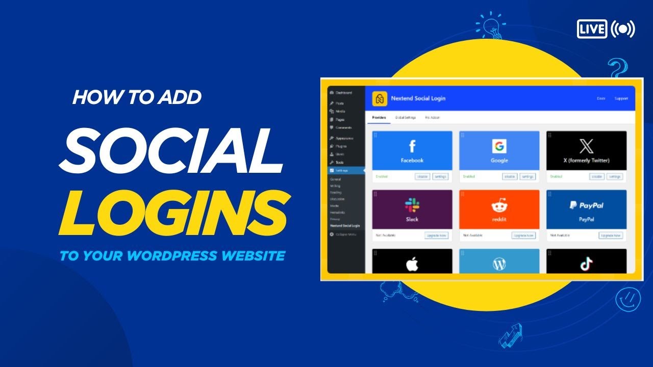How to Add Social Login to WordPress | Nextend Social Login Plugin Tutorial