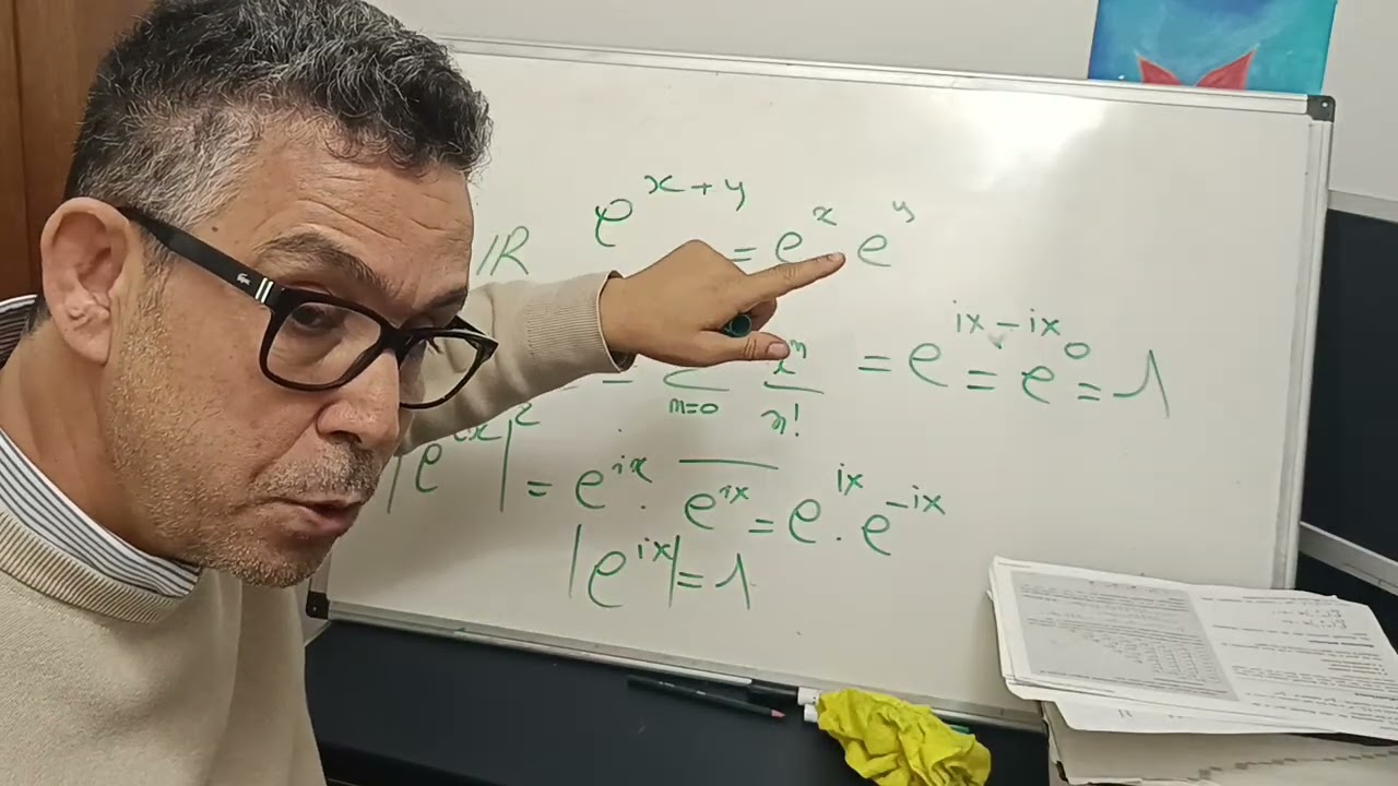 تطبيق دالة الأس على الأعداد العقدية