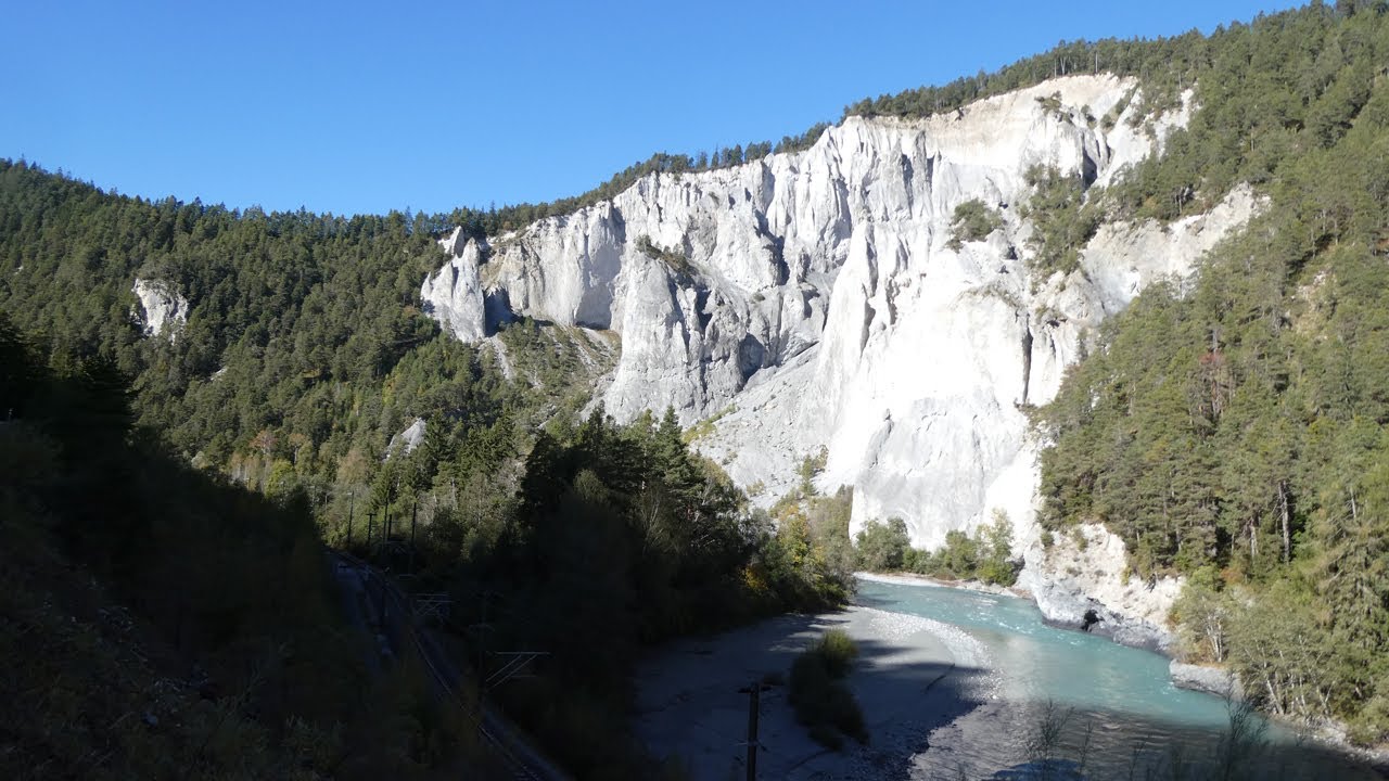 Rhine Gorge (Ruinaulta) between Versam-Safien and Valendas-Sagogn, Switzerland