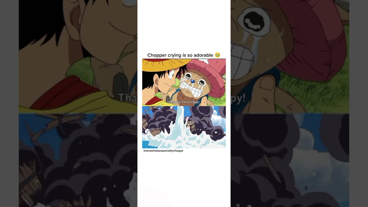 chopper crying is so adorable 🥹#chopper #onepiecechopper #strawhatpiratestrawhats #shorts #fyp