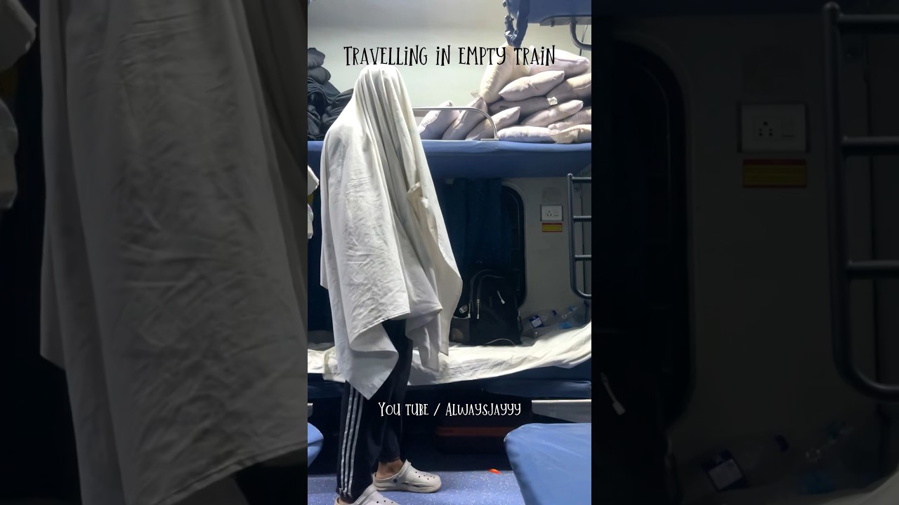 Travelling in *Empty Train* 💀 | Train Vlog 🚂| minivlog | #ashortaday #minivlog #tranding #vlog