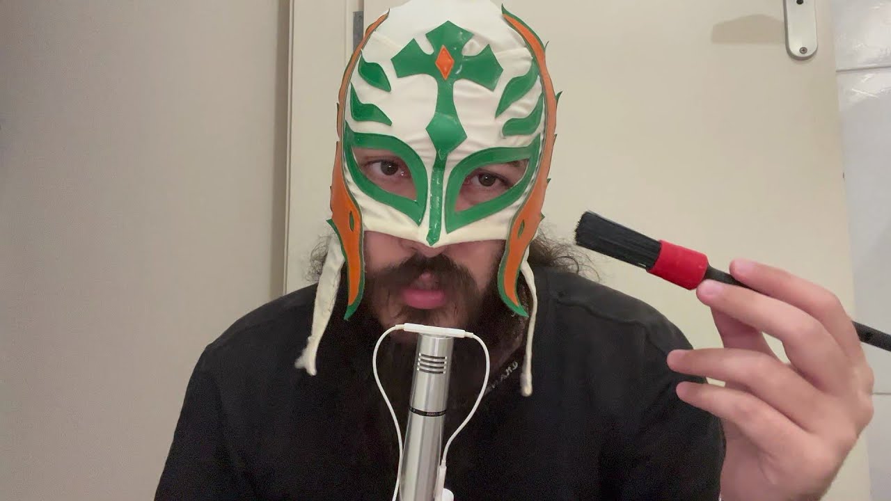 asmr pincel na tela e no microfone 🖌️🎙️
