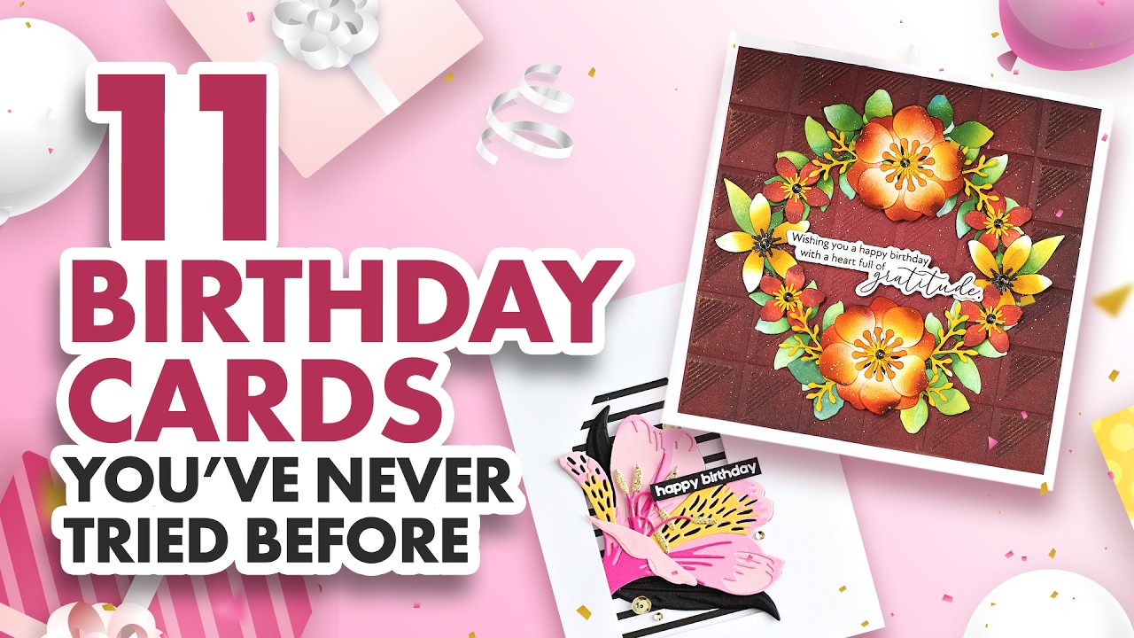 (GIVEAWAY) 11 Unique Birthday Card Ideas You’ll Want to Try | Handmade DIY Cards