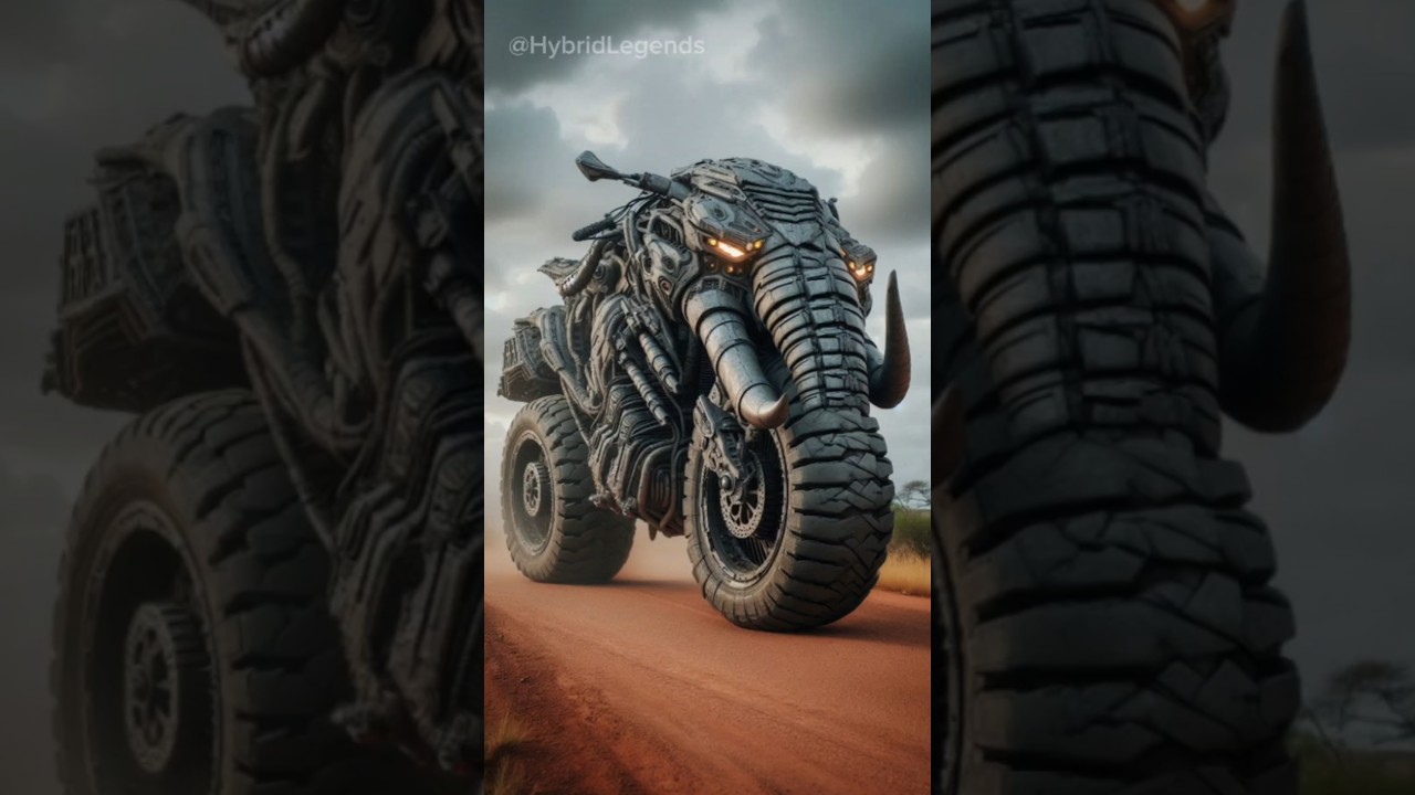 Amazing Hybrid Animals With Motorcycles #hybrid #animals #fusion #motorcycle