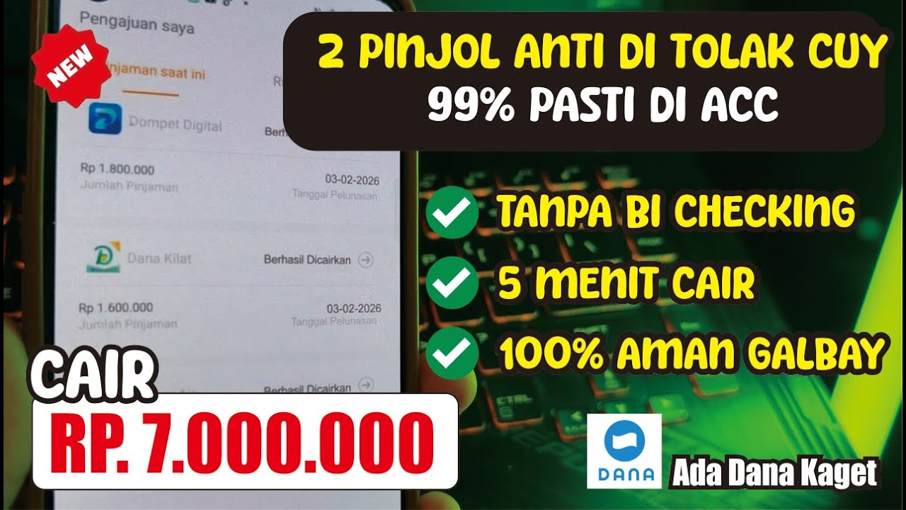 Tanpa BI CHECKING !! 2 Aplikasi Pinjaman Online Langsung Cair - Pinjol Mudah Cair 2026 Ke Dana