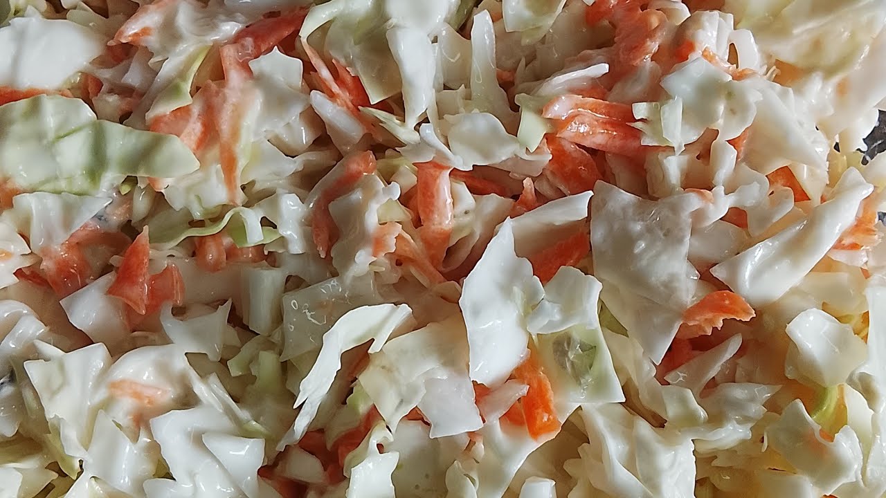 الفيديو كامل كول سلو  🥗 مش هتشتريها من بره تاني! 💯 أحلى من كنتاكي 🤫