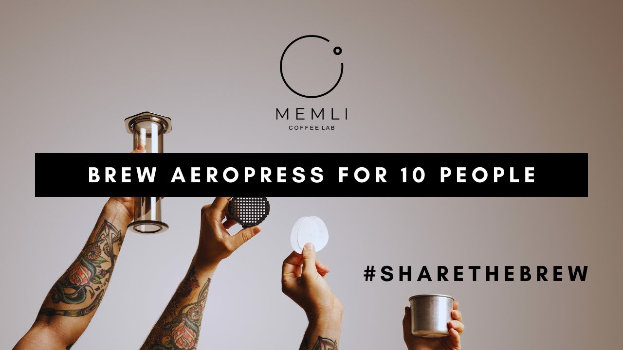 How to Brew for 10 people? #SharingIsCaring #aeropress #coffee