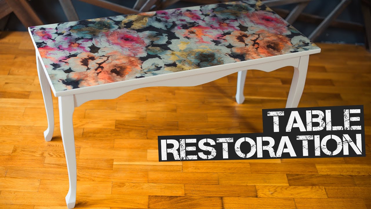 Epoxy table with Wallpaper