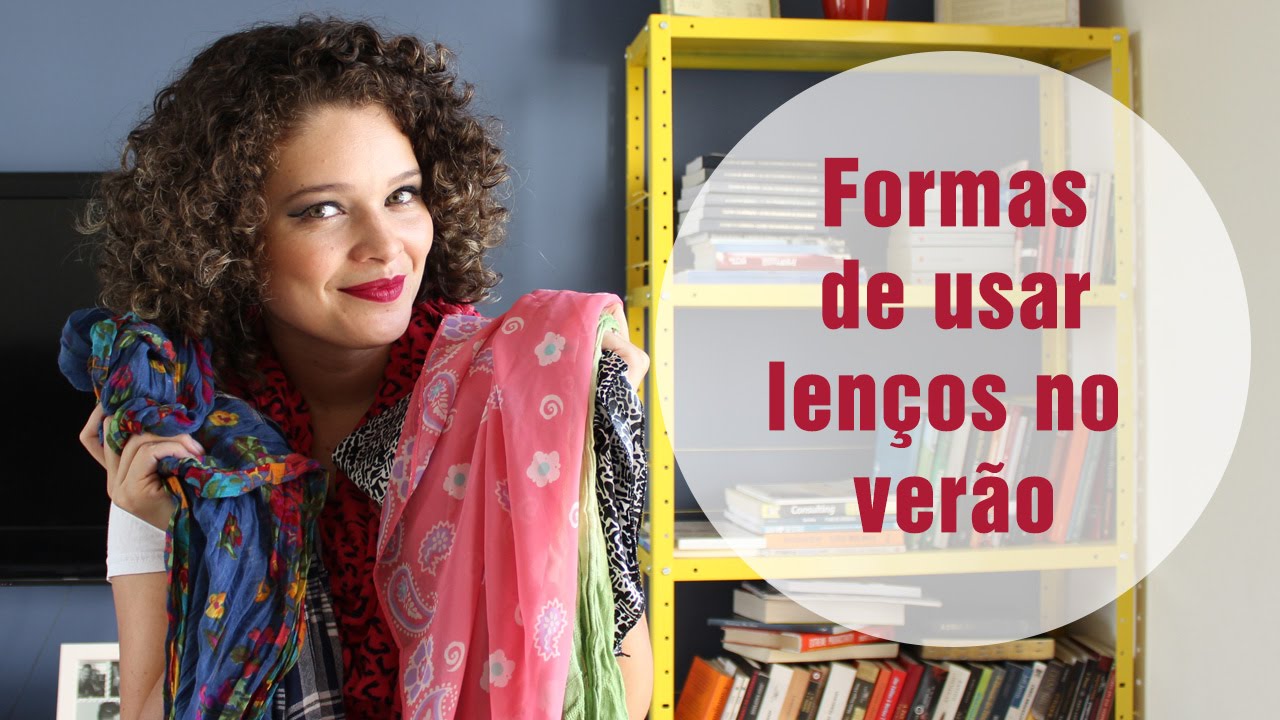 Formas de usar lenços/echarpes no verão