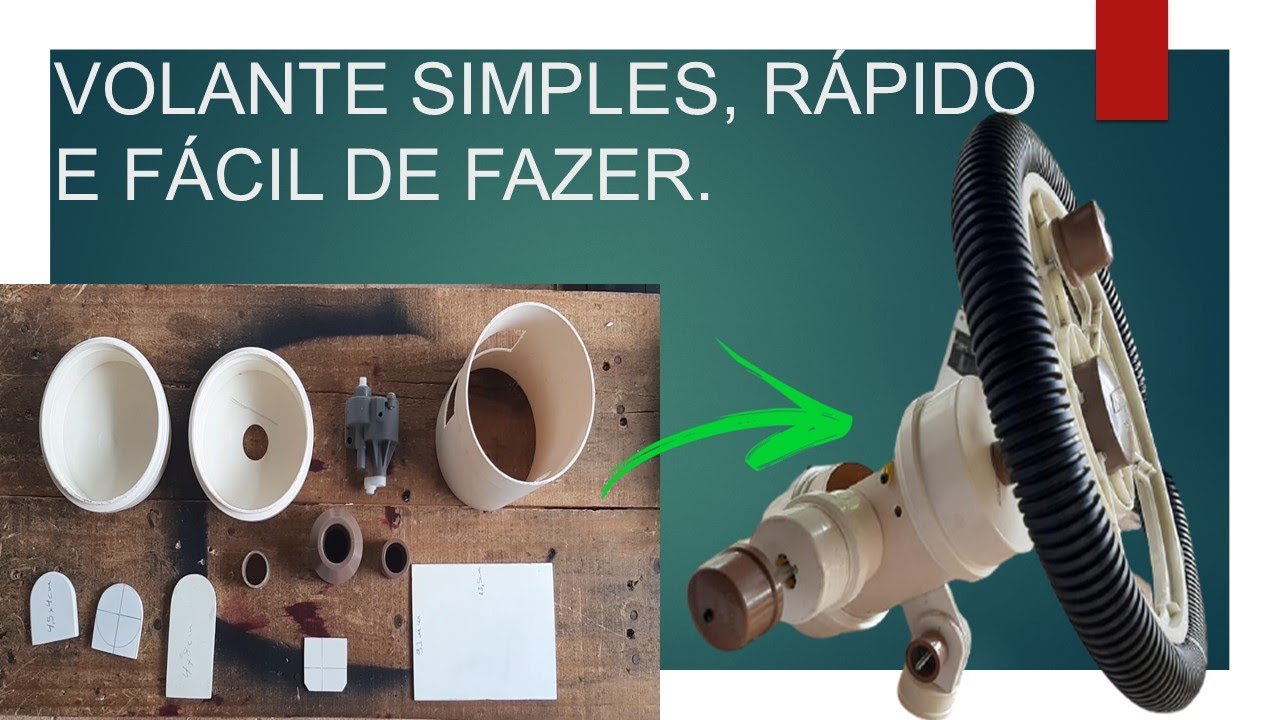 Como fazer volante / novo modelo feito de PVC.