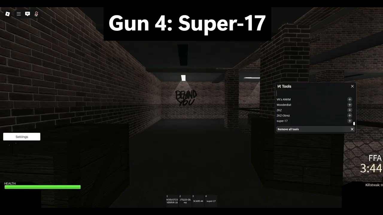 BDGS:R Admin Guns Showcase