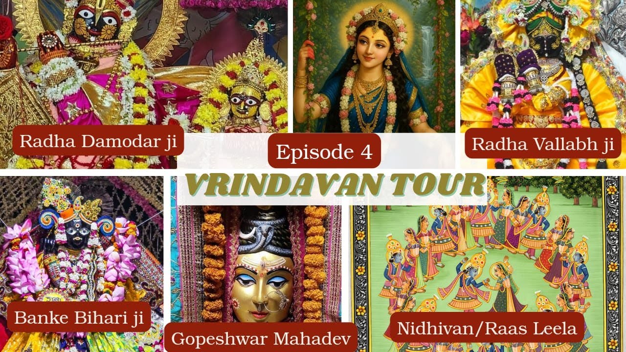 Ep 4| Vrindavan Famous Temples Tour | Banke Bihari, Radha Vallabh| Radha Damodar, Gopeshwar Mahadev|