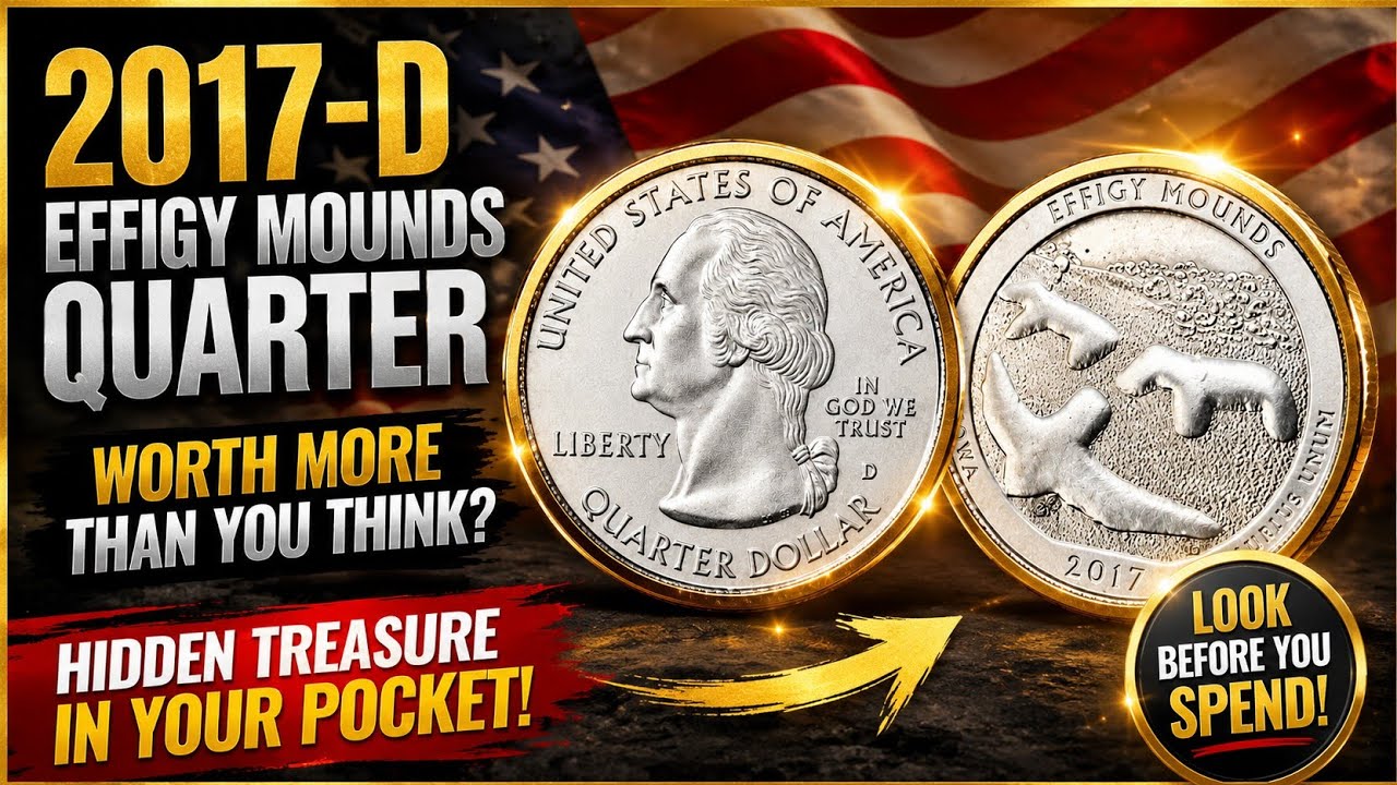 2017-D Effigy Mounds Quarter: Worth More? #Coins #RareCoins
