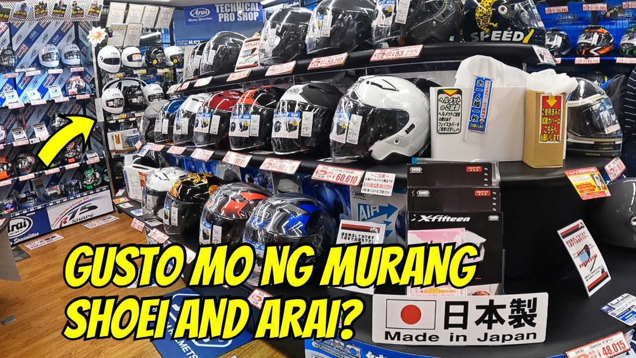 VERY AFFORDABLE and BEST DEALS on Shoei and Arai Helmets