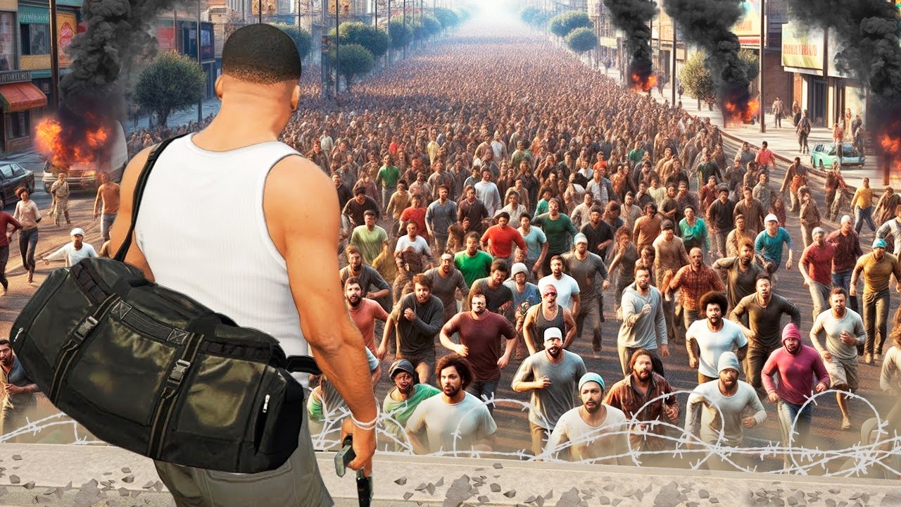 Я Пережил 1,000,000 ЗОМБИ за 24 ЧАСА в ГТА 5! ЗОМБИ АПОКАЛИПСИС В GTA 5 ОНЛАЙН МОДЫ