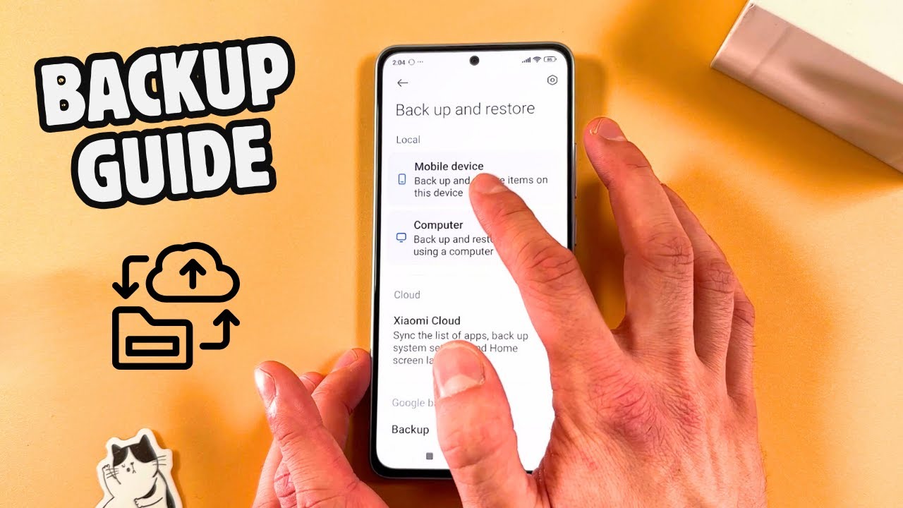 Как сделать резервную копию и восстановить данные на Xiaomi Redmi Note 13