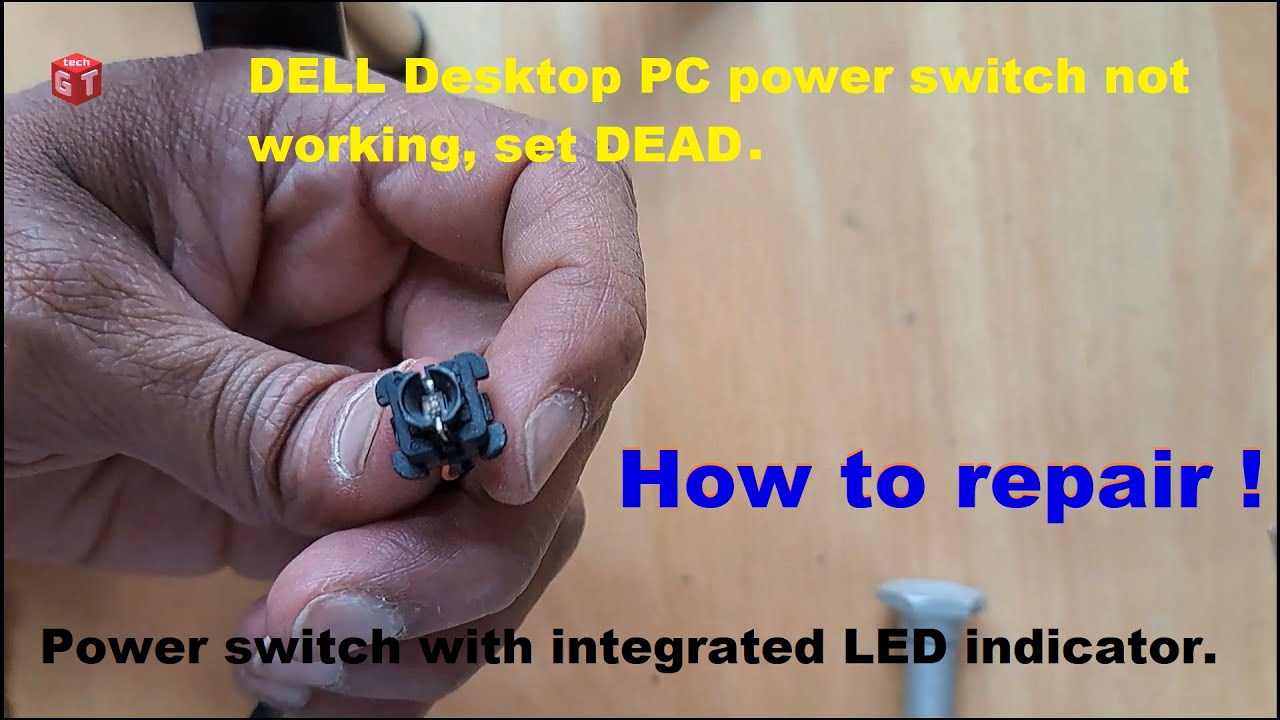 Выключатель питания настольного компьютера DELL не работает | #как починить.