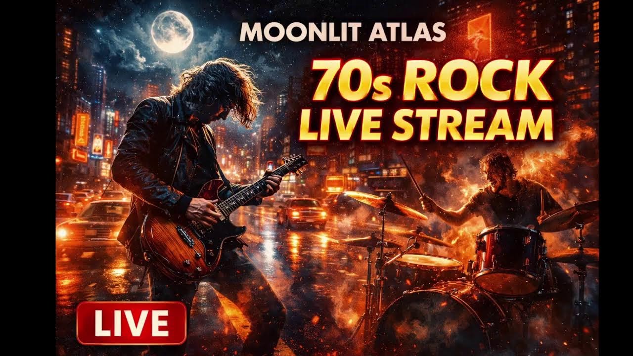 🔴 70s Rock Jams - Late-Night Rock Grooves (Live)