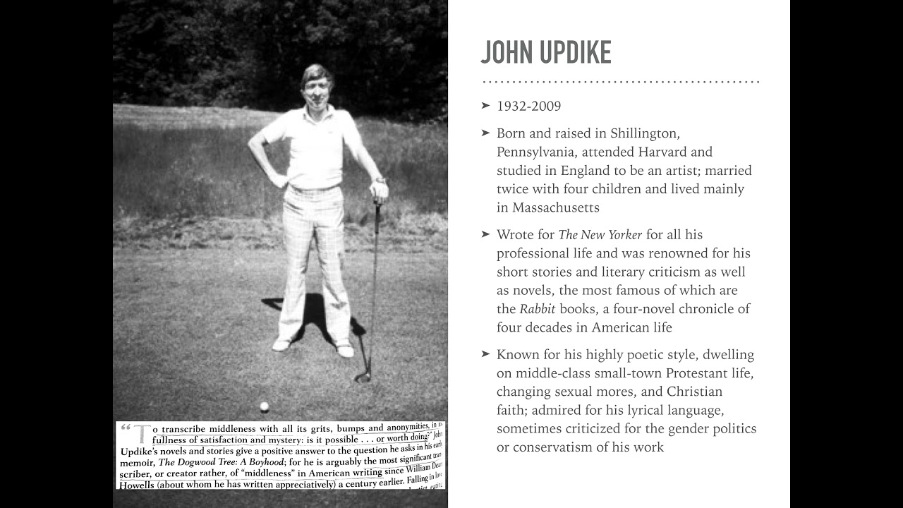 A Lecture on John Updike's 