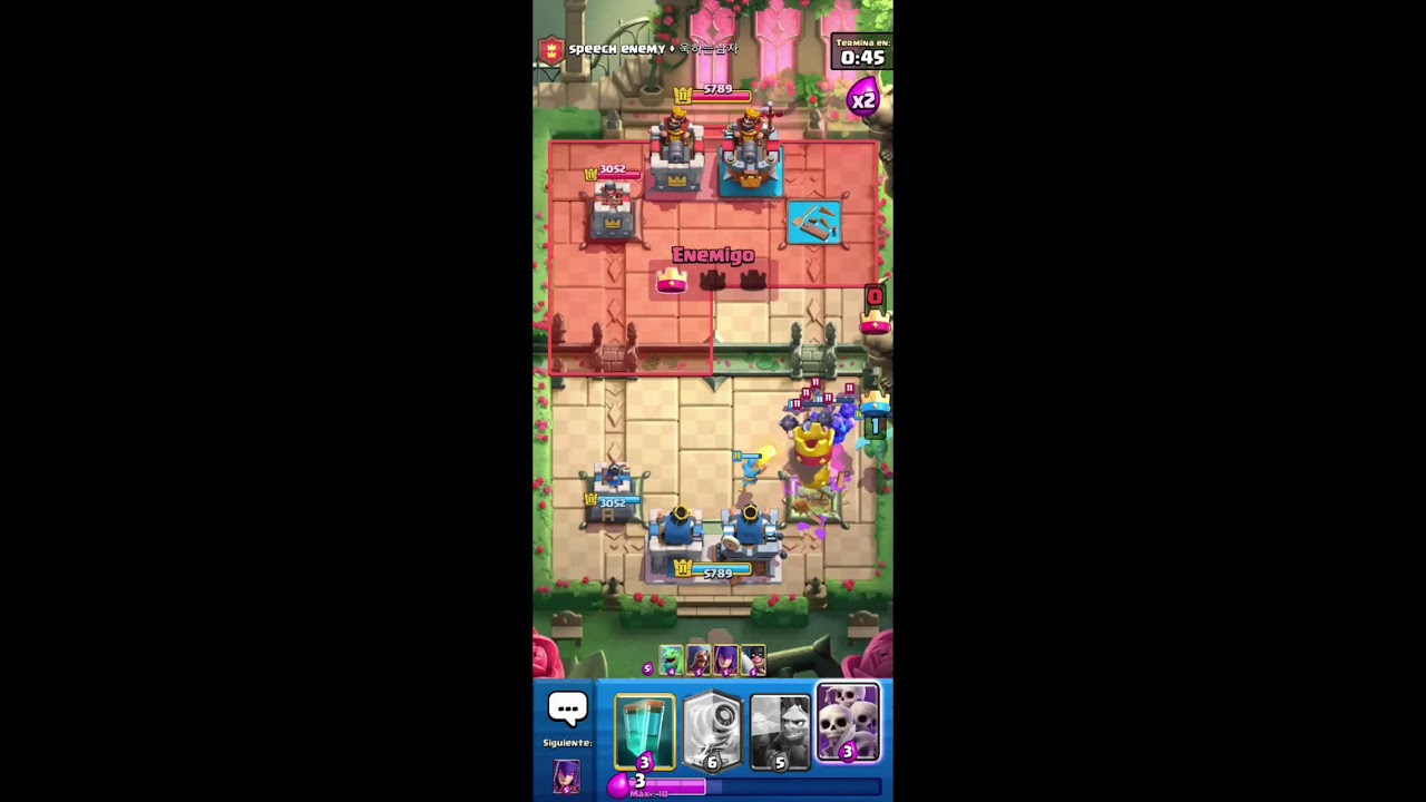 Jugando Clash Royale
