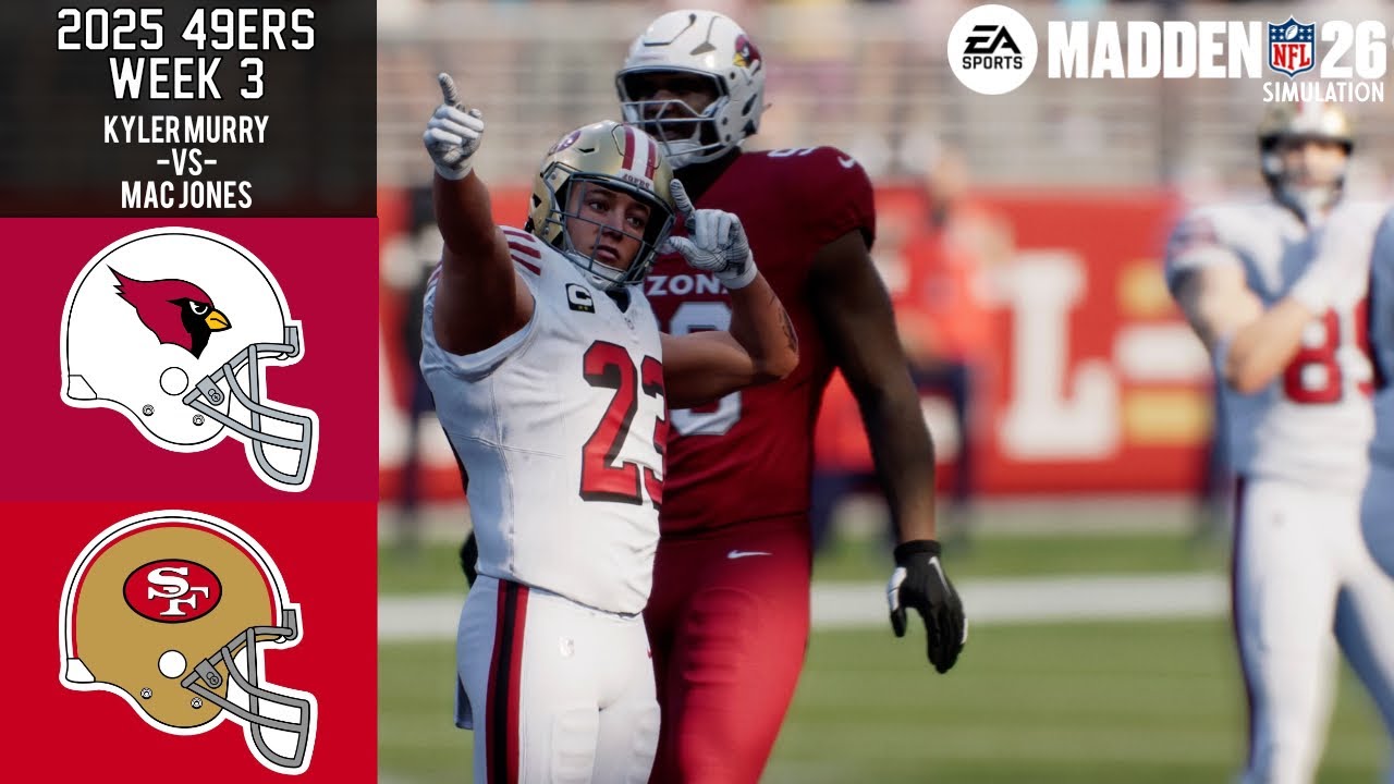 Cardinals vs 49ers | Week 3 | Madden NFL 26 simulation