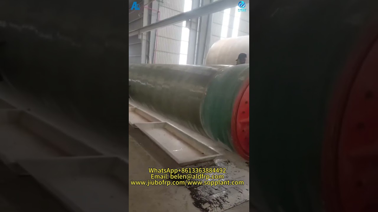 FW-1200 FRP GRP Pipe Filament Winding Machine Installation Process
