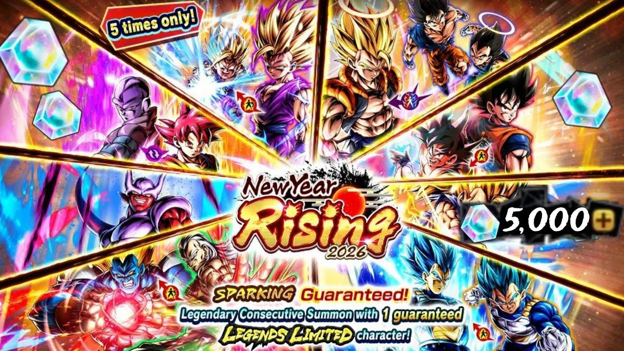 (Dragon Ball Legends) 5K CC 2026 NEW YEAR RISING BANNER SUMMONS