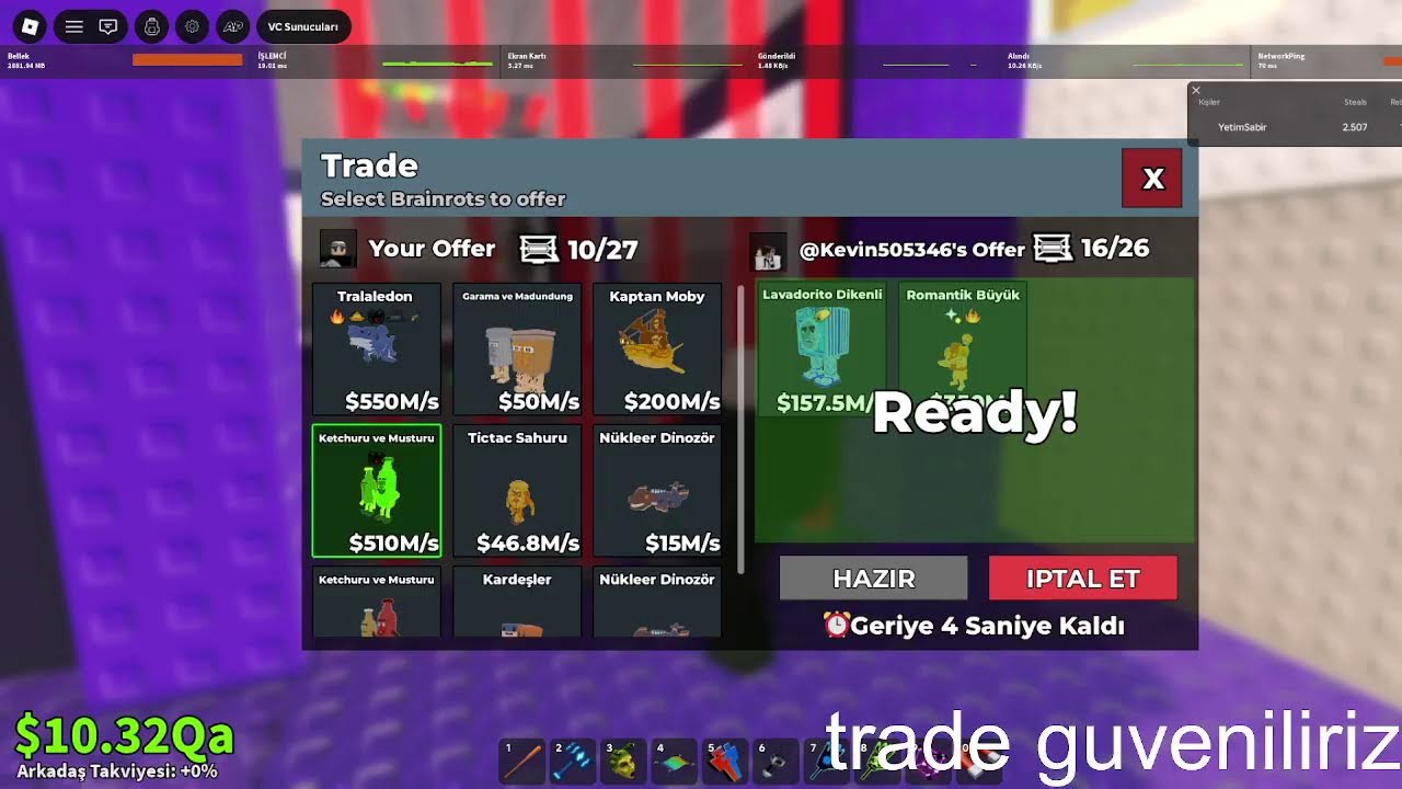 Steal A Brainrot (Trade Trusted)