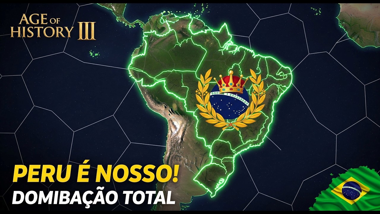O PACÍFICO É BRASILEIRO! 🇧🇷⚔️🇵🇪 A Queda Final do Peru | Age of History III #8