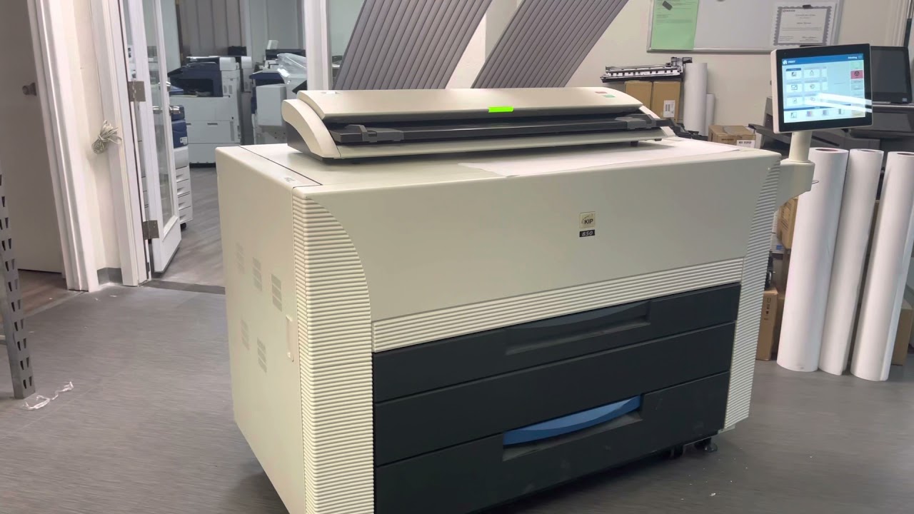 KIP 850 Color Wide Format Printer - BW Test Print