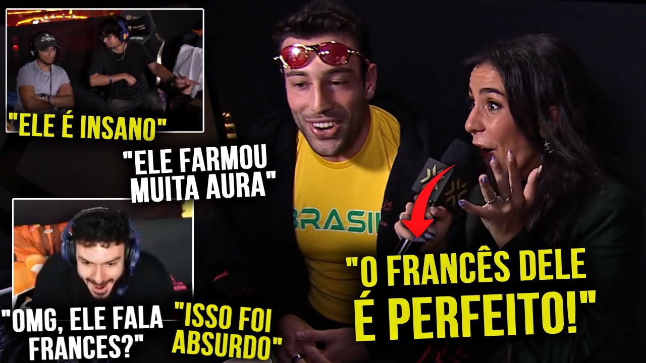 TCK FALOU FRANCÊS E DEIXOU OS GRINGOS E A PLATEIA DO CHAMPIONS EM CHOQUE!