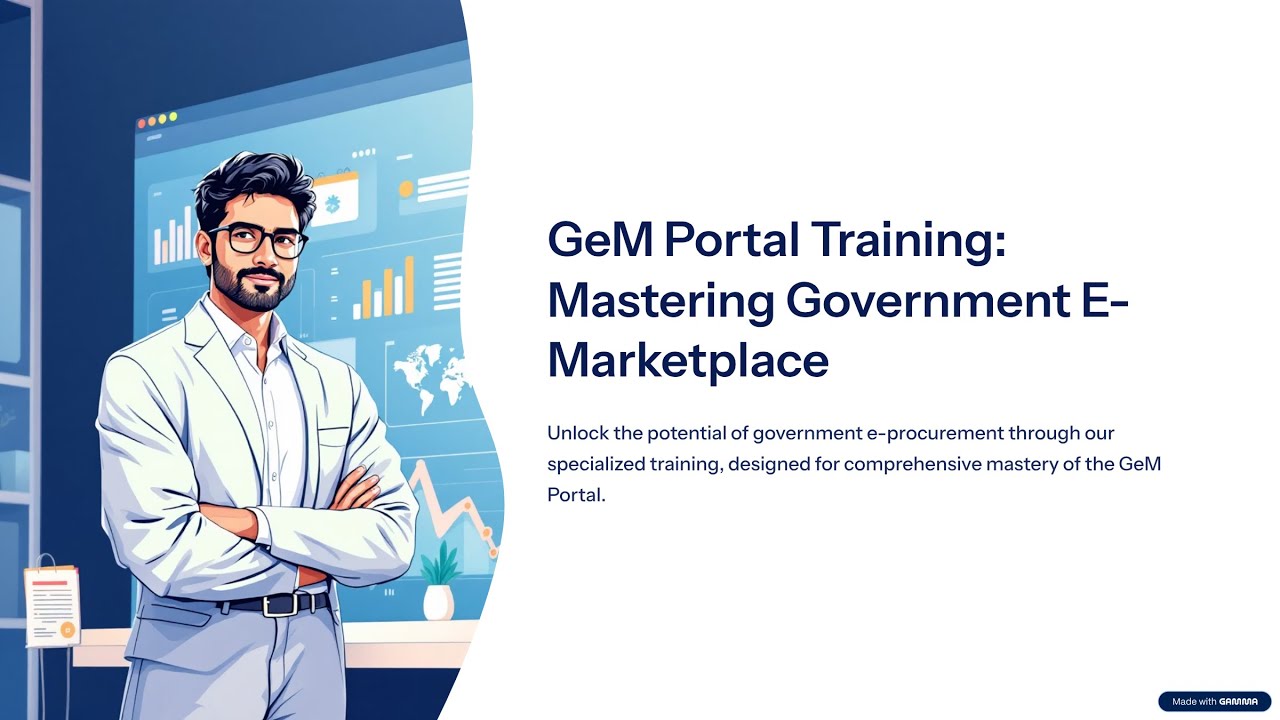 Complete GeM Portal e-Tender Training by e-Tender Consultant WhatsAppNo. 7719364555